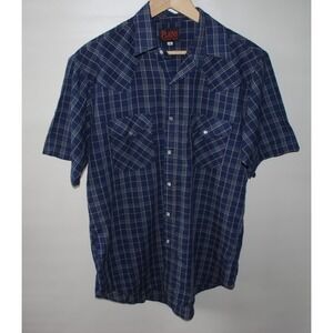 Plains Western Wear Pearl Snap Shirt Men's Medium Short Sleeve – Used